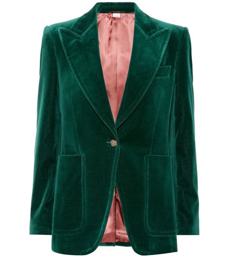 gucci blazer green